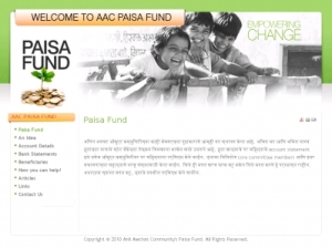 Anil Awachat Community's Paisa Fund Website